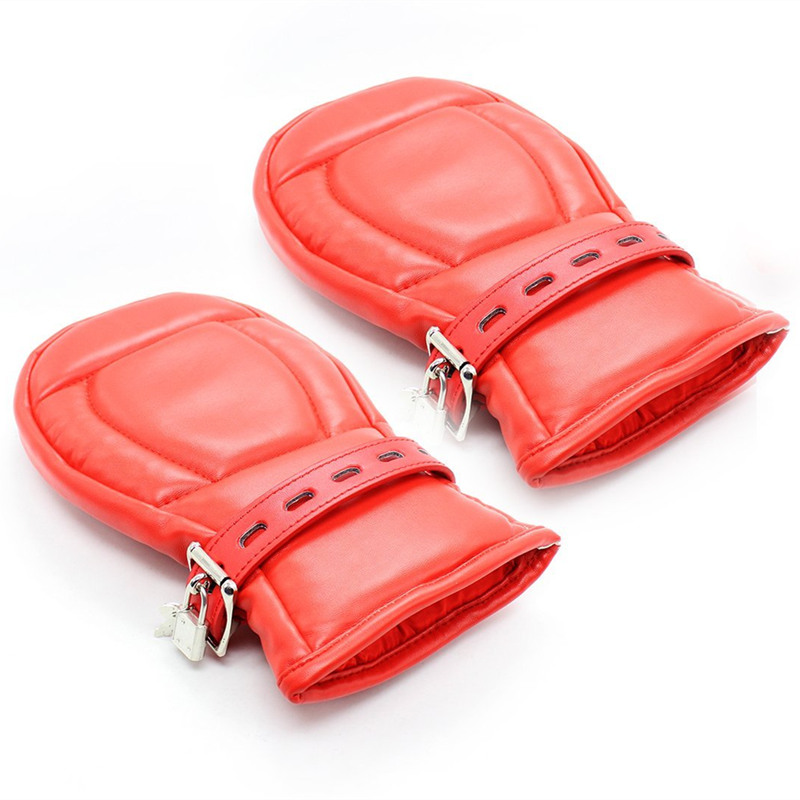 Bondage Gimp Dog Paws Lockable Mitts Locking Dog Palm